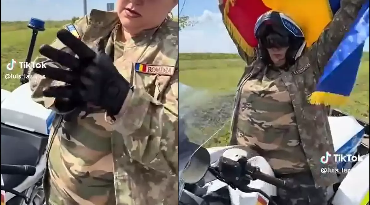 Diana Șoșoacă s-a afișat în videoclipuri cu ceea ce pare a fi vestonul folosit oficial de Armata Română