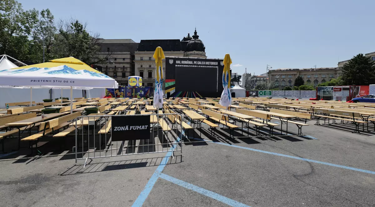 Fanii tricolorilor vor putea urmări meciul România-Ucraina pe ecrane gigant montate la București și în țară