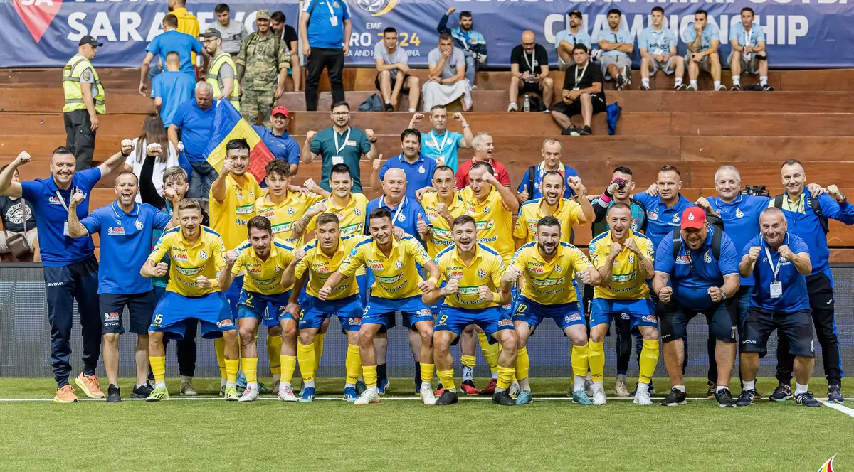 Naționala de minifotbal a României a învins Bosnia și s-a calificat în semifinalele Campionatului European