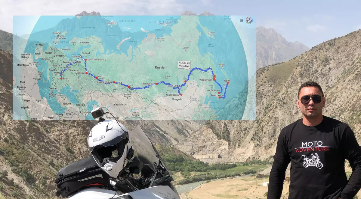 34.000 de kilometri pe motocicletă, din România până în Coreea de Sud și Japonia. Aventura vieții pentru un maestru în taekwondo trecut de 50 de ani