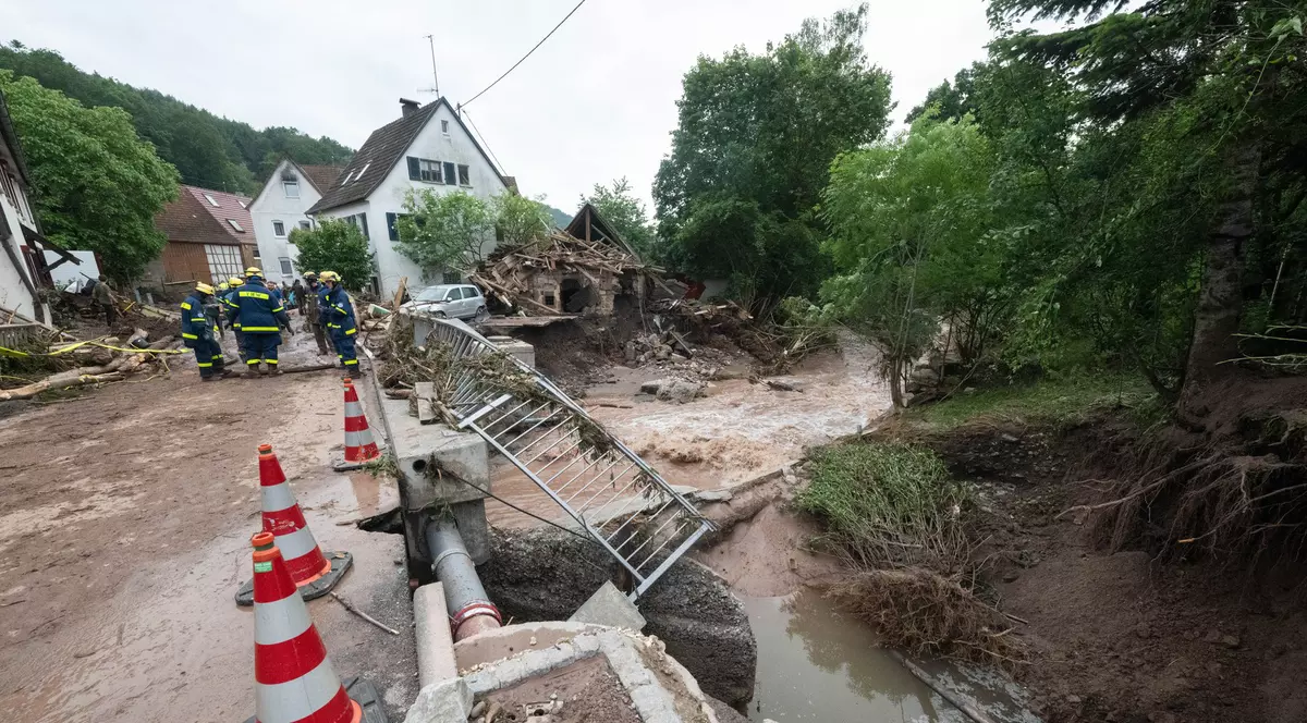Inundații în Germania, la Baden-Württemberg, Klaffenbach Foto Profimedia