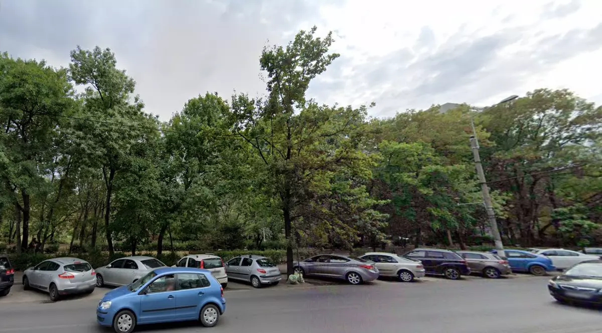 Vedere din stradă înspre Parcul Brâncuși, cel intrat în zonă construibilă FOTO Google Maps