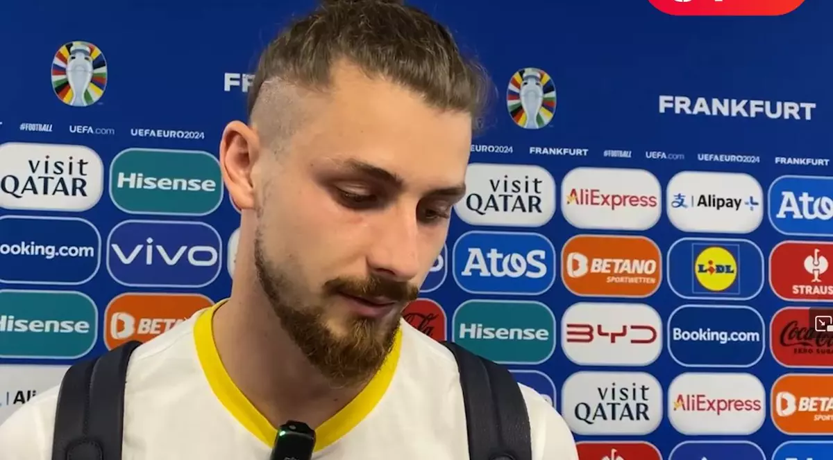 „Imagini incredibile”. Reacția lui Drăgușin când a văzut imaginile cu fanii care sărbătoreau calificarea în optimile Euro 2024 la Universitate