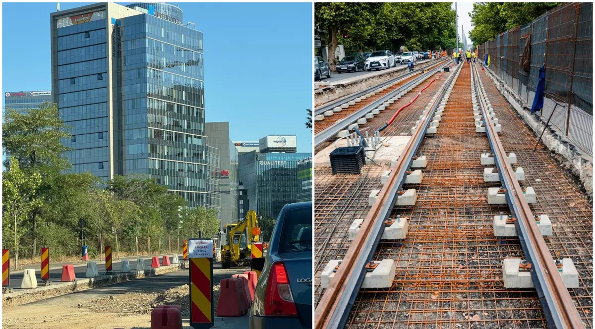 „Sistare lucrări. Lipsă finanțare”. Reabilitarea liniei 5 de tramvai din București, pusă pe pauză de constructor. Acuzații la adresa PMB