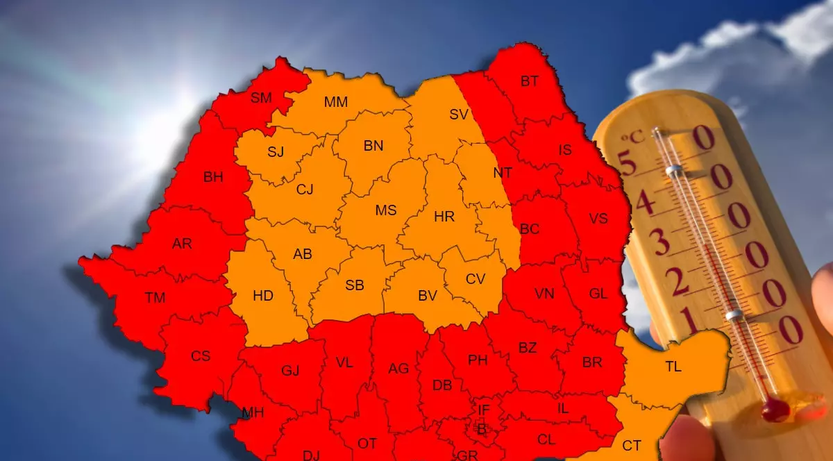 Trei zile de foc în România. Cod roşu de caniculă în weekend, cu temperaturi de 30 de grade Celsius și noaptea