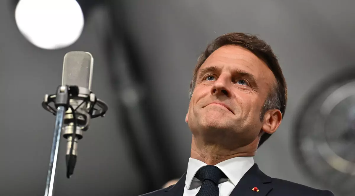 Emmanuel Macron la ceremonia de deschidere a Jocurilor Olimpice de la Paris Foto: Hepta