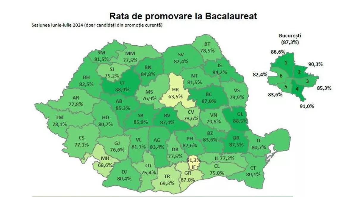 rata promovare bac 2024