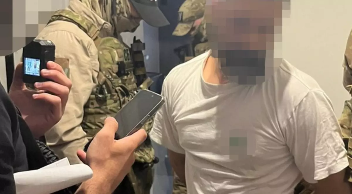 Unul dintre suspecții arestați de SBU Foto: Serviciul de Securitate al Ucrainei