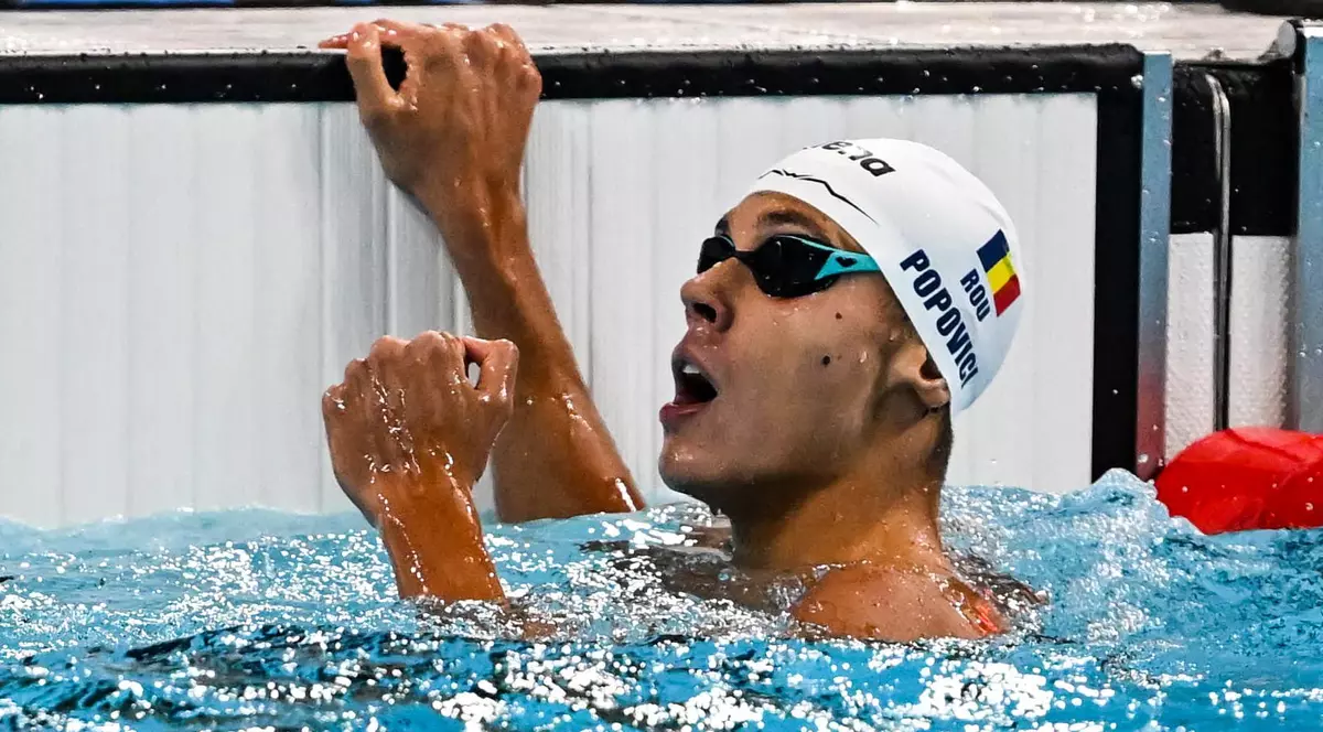David Popovici a adus a 11-a medalie pentru natația românească la Jocurile Olimpice și a cincea de bronz