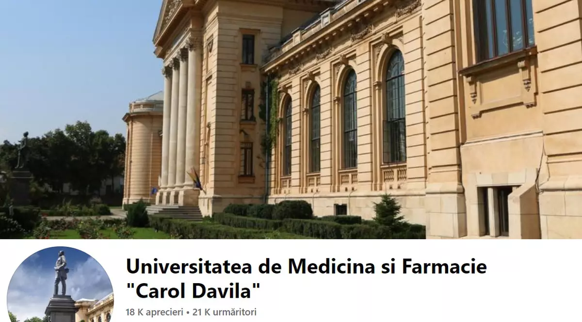 Contul de Facebook al Universităţii „Carol Davila", compromis în urma unui atac cibernetic. Ce imagini au fost postate