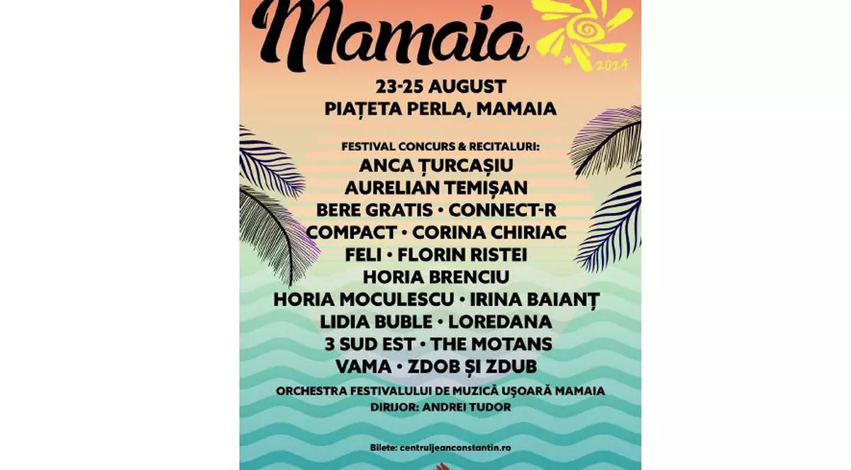 Vineri începe Festivalul Național de Muzică Ușoară Mamaia, ediția 61 