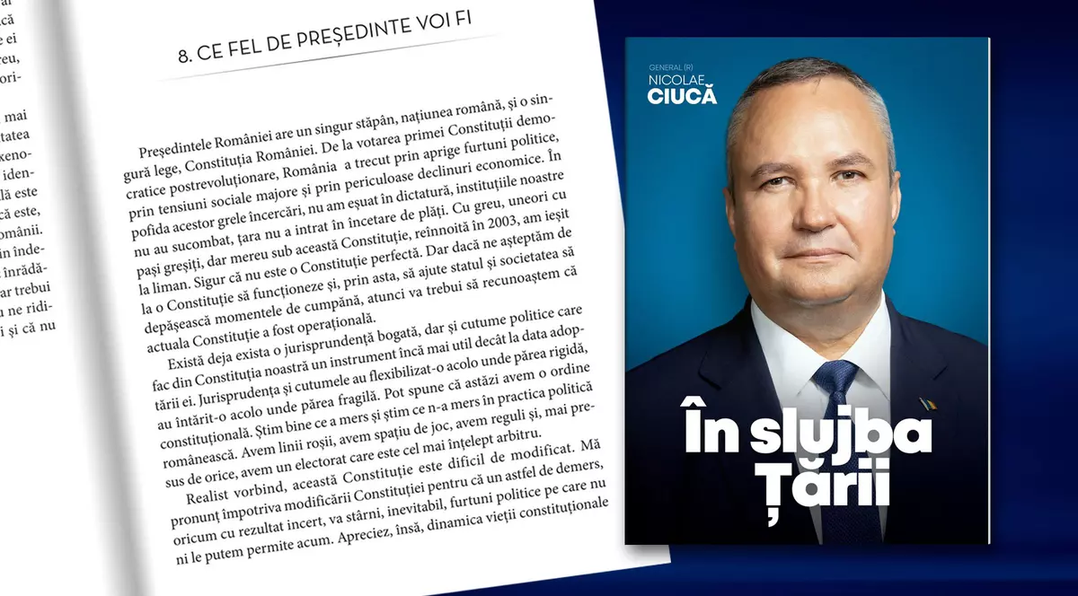 Adio, revizuire a Constituției cu Ciucă președinte! Cuvintele de bază ale unei cărți modeste: prosperitate și stabilitate