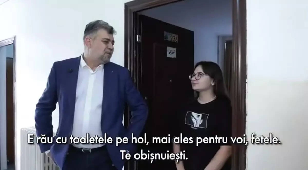 Toalete pe hol în căminele din Regie, deși au fost reabilitate. Ciolacu: „E rău”. Ce i-au spus studentele de la Politehnică