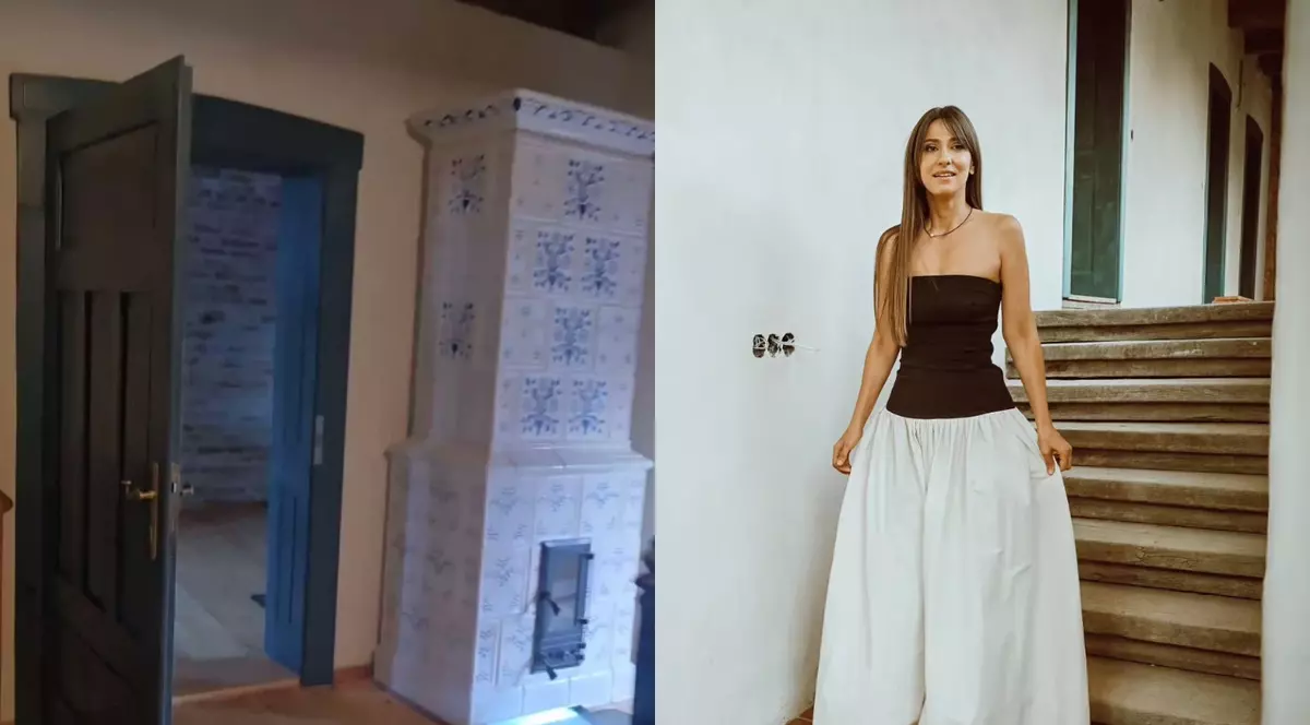 Imagini noi din casa Danei Rogoz de la Viscri. Două camere sunt gata, iar fațada a fost refăcută: „De la o ruină, avem acum un loc în care putem dormi”