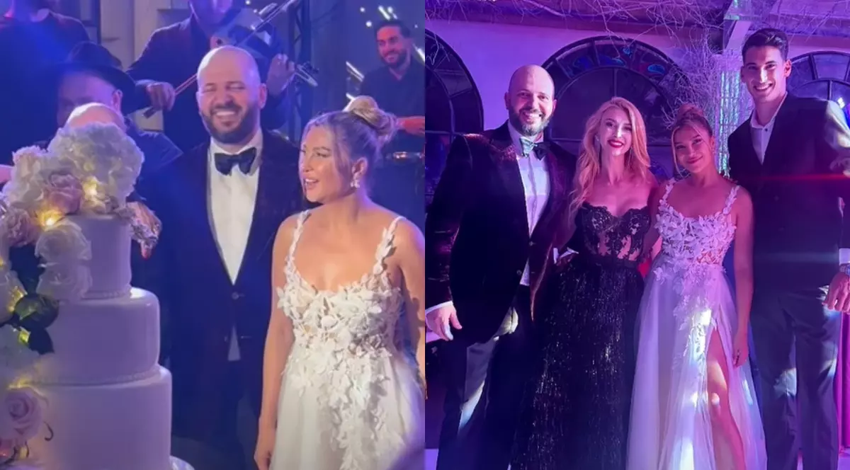 Imagini de la petrecerea de nuntă a Lorei cu Ionuț Ghenu. Atmosfera a fost întreținută de Viorica de la Clejani, Connect-R și Zdob și Zdub