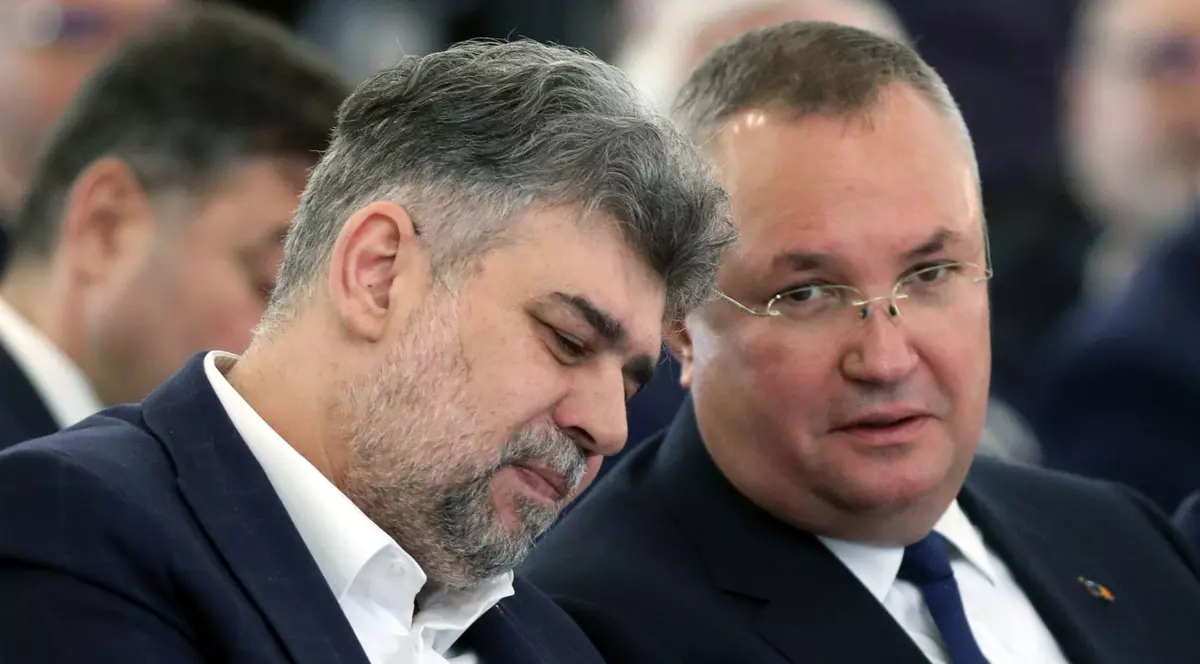 2024-Marcel Ciolacu si Nicolae Ciuca, inaintea ruperii coalitiei PSD-PNL. Foto: Hepta