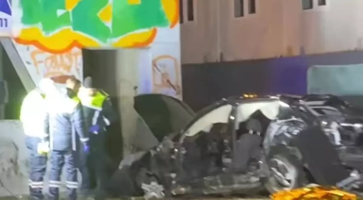 Mașina implicată în accidentul de pe DN1