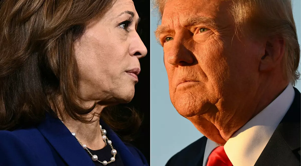 Colaj cu cei doi candidați principali la alegerile prezidențiale din SUA - Kamala Harris și Donald Trump Foto: Profimedia