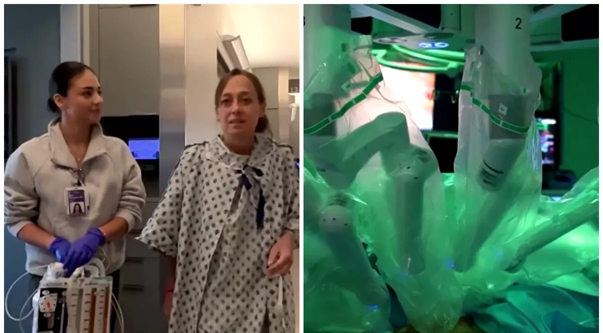 Femeia care a primit primul transplant dublu pulmonar din lume, realizat de un robot