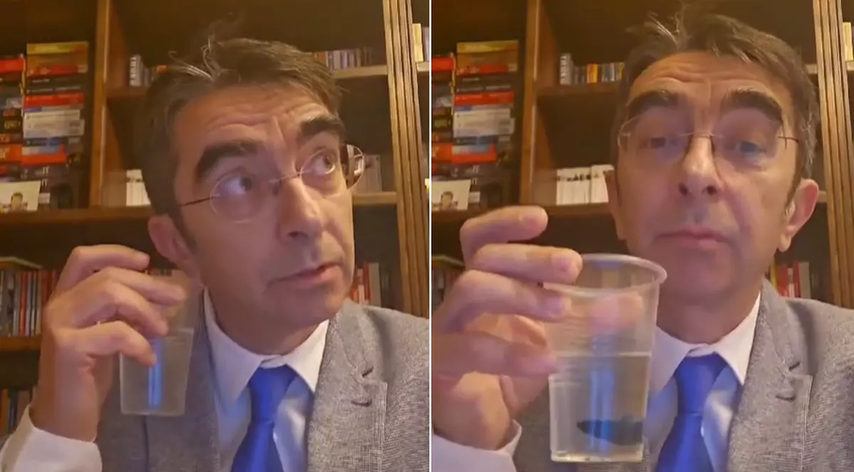 Mihai Găinușă, parodie pe TikTok la adresa lui Călin Georgescu: „Apa e divină. În fiecare dimineață îmi iau informațiile din apă”