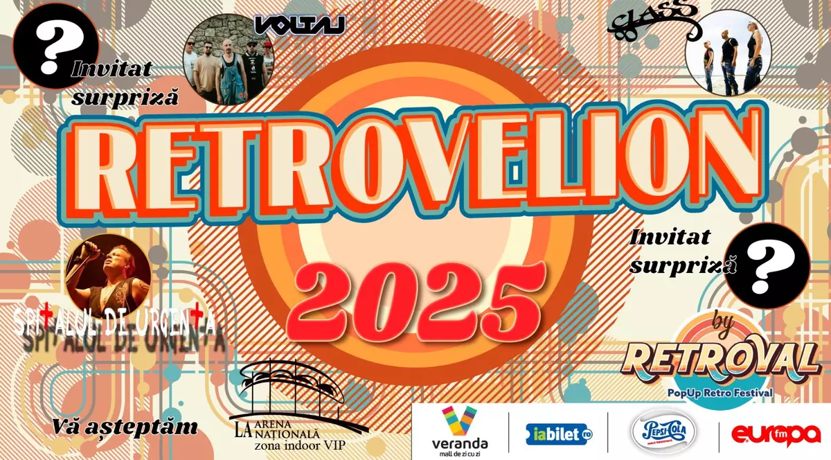 Retrovelion 2025: Cel mai așteptat Revelion al anului în București, pe ritmuri retro și atmosferă incendiară la Arena Națională