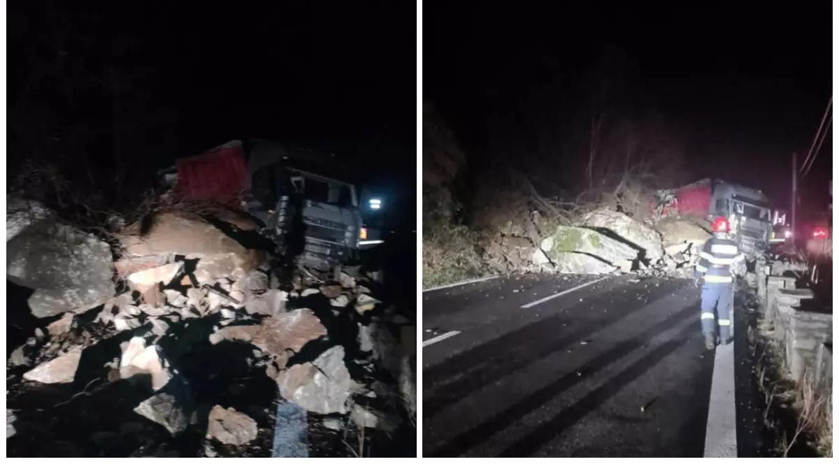 Trafic blocat pe Valea Oltului