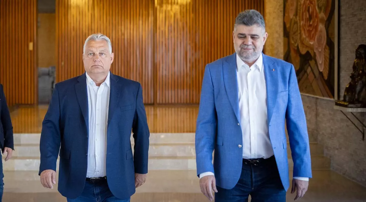 Viktor Orban și Marcel Ciolacu