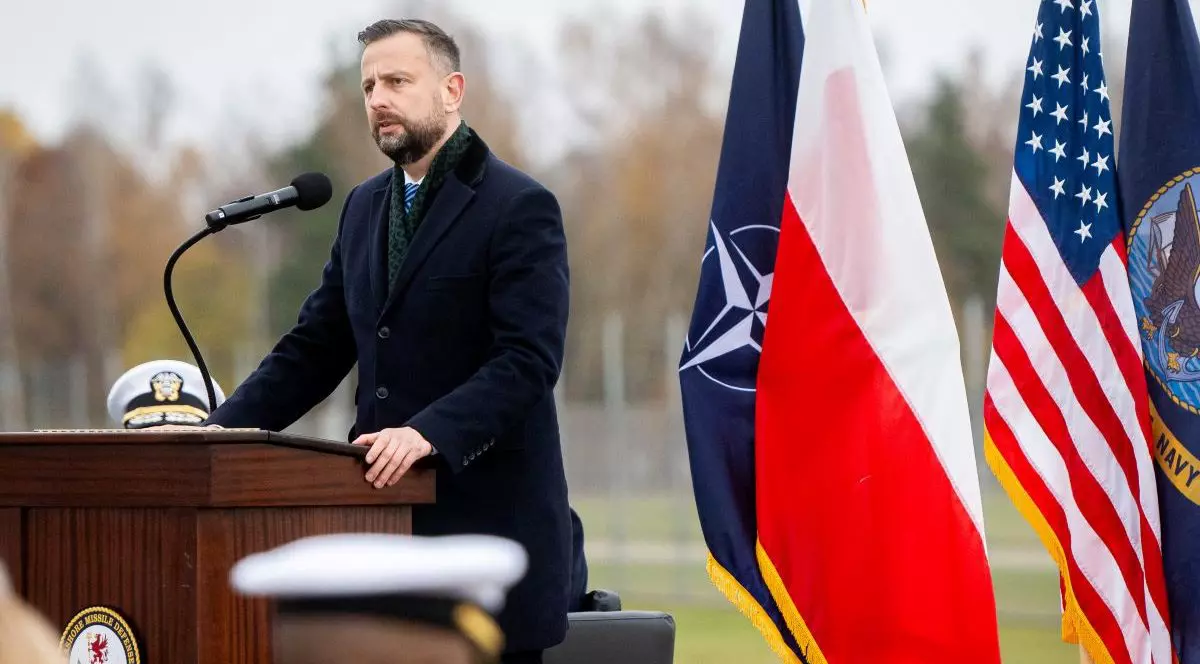 Wladyslaw Kosiniak Kamysz, ministrul apărării din Polonia, în cadrul unei conferințe