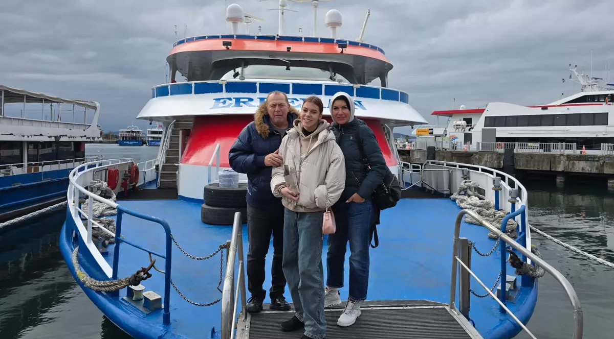 Duckadam alături de soție și fiica sa