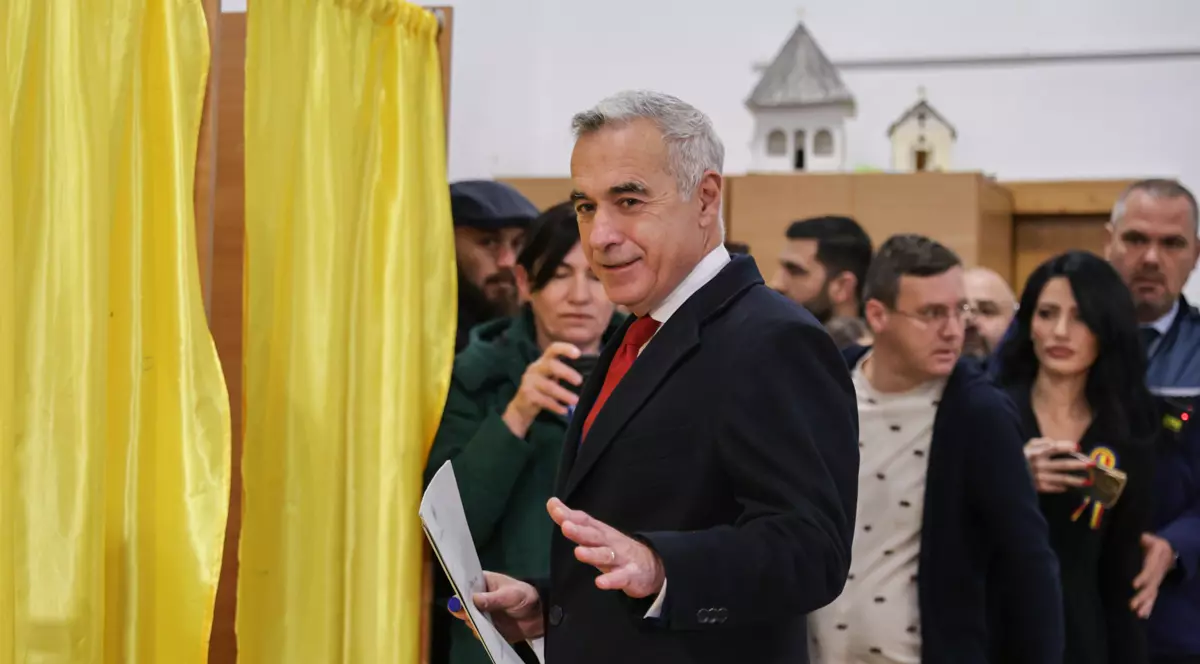 Calin Georgescu la vot