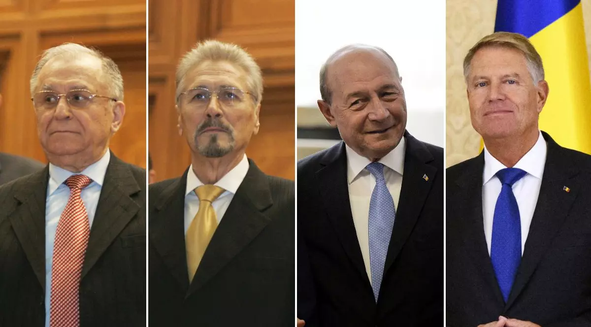 Ion Iliescu, Emil Constantinescu, Traian Băsescu și Klaus Iohannis
