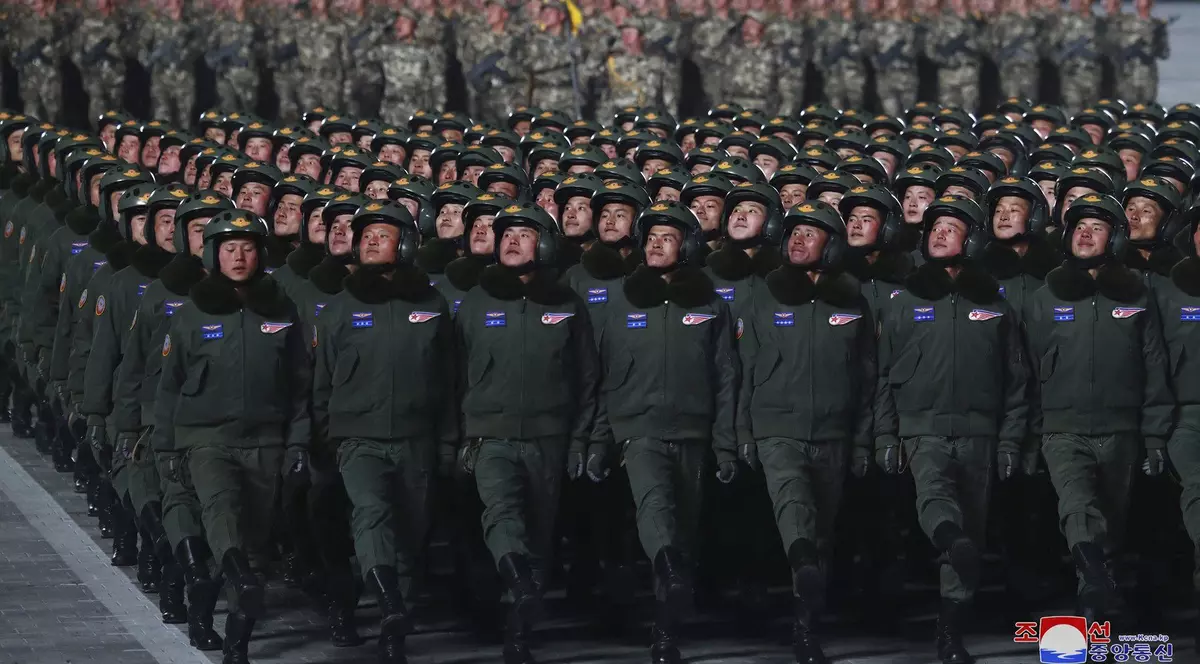 Imagine cu soldați nord-coreeni.