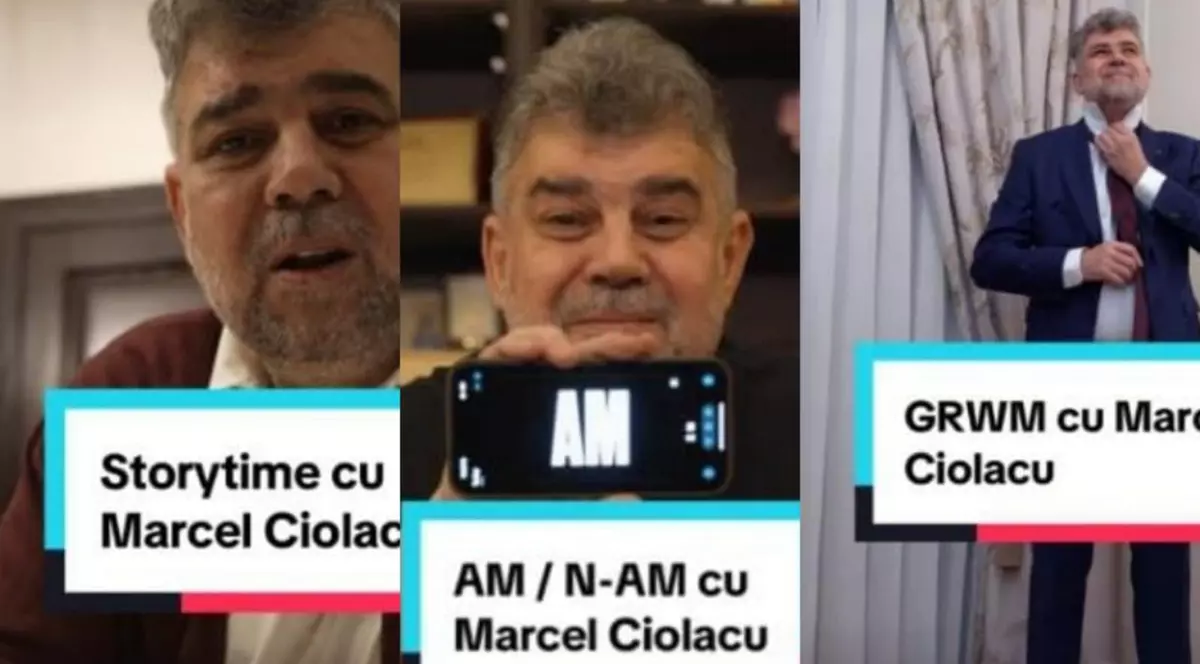 Marcel Ciolacu a recunoscut pe TikTok că a zburat cu avionul privat. Videoclipurile prim-ministrului au milioane de vizualizări