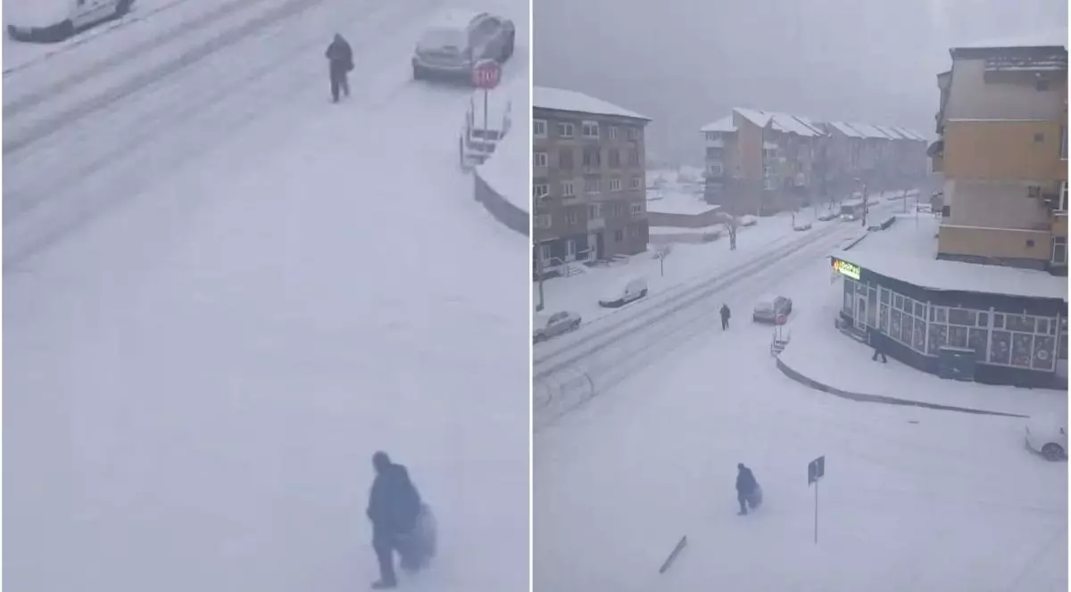 Orașul din România unde ninge ca în povești în ajun de Crăciun