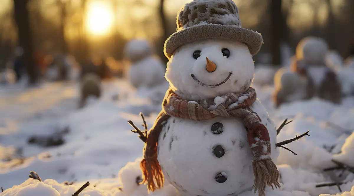 Om de zăpadă. Foto cu caracter ilustrativ.