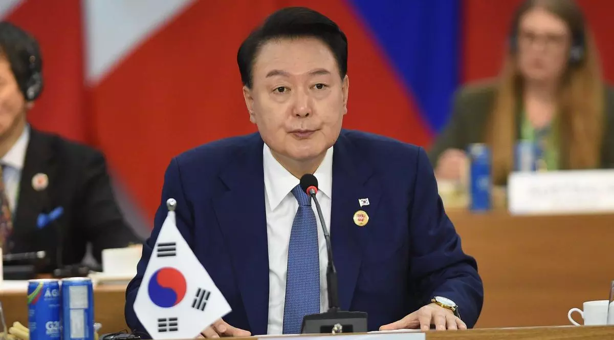 Președintele Coreei de Sud, în cadrul unei conferințe