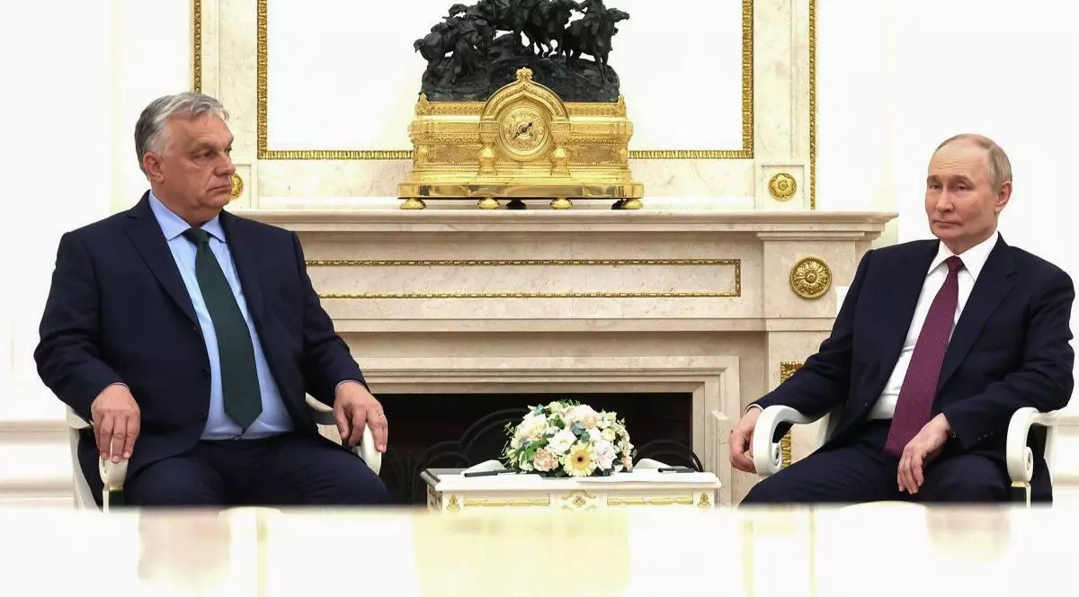 Viktor Orban și Vladimir Putin, relaxați în cadrul unei întâlniri