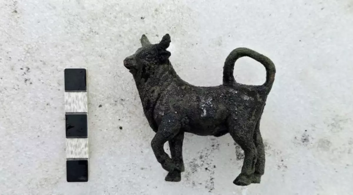 statuie de bronz în formă de câine, descoperitî în Toscana