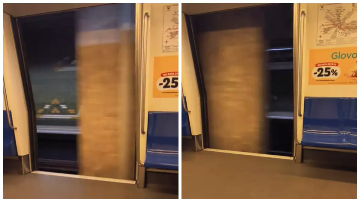 Un tren de metrou a circulat cu ușile deschise pe Magistrala 1