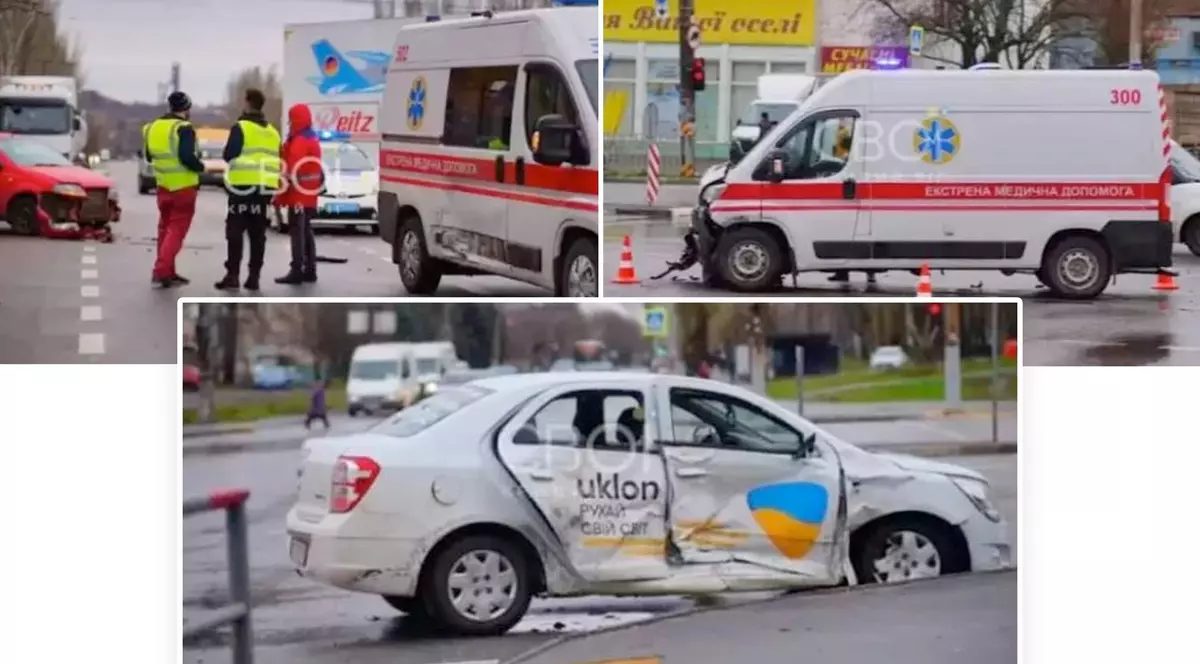 O pensionară a avut nevoie de trei ambulanțe ca să ajungă la spital. Primele două au făcut accident, în Ucraina