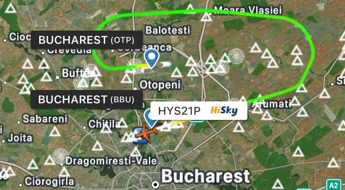Primul zbor din acest an între aeroporturile Otopeni și Băneasa. De ce se deplasează avioanele pe această distanță