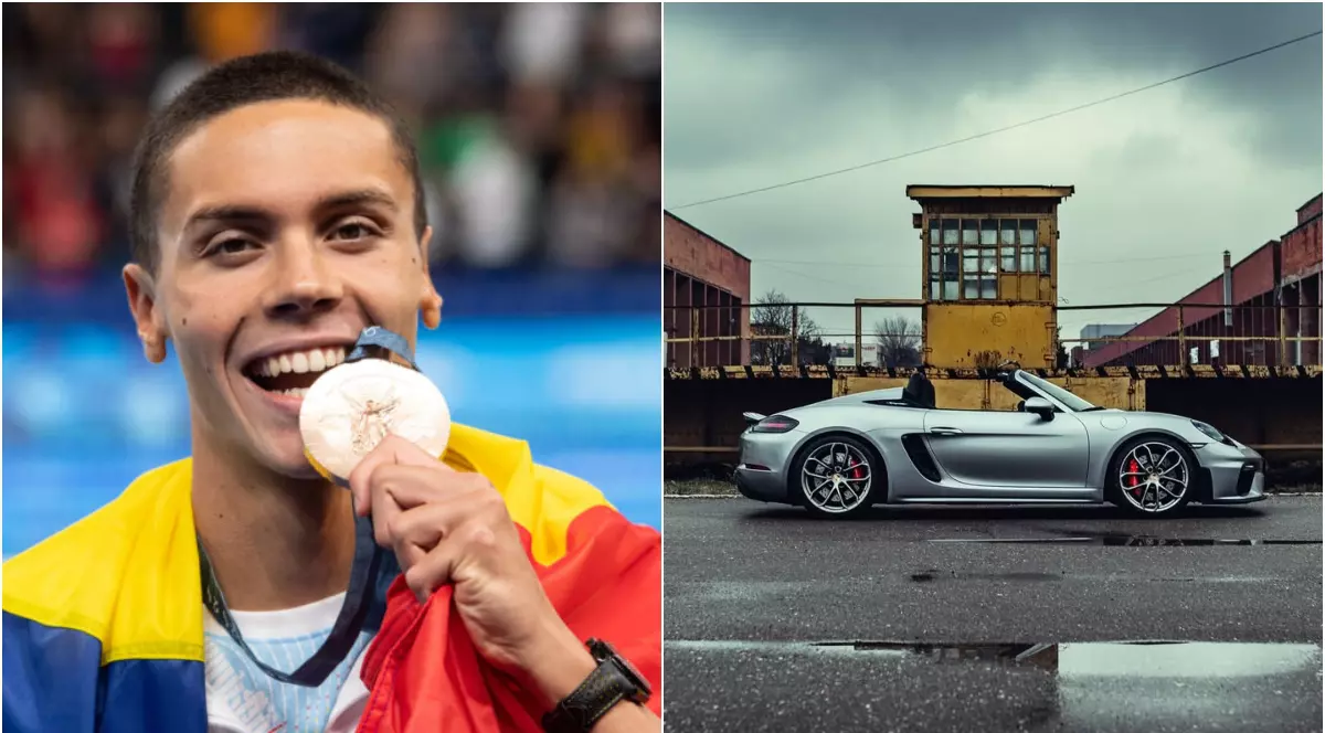 Gestul făcut de David Popovici înainte să se urce la volanul bolidului de lux: „Este excepțional! Îi place”