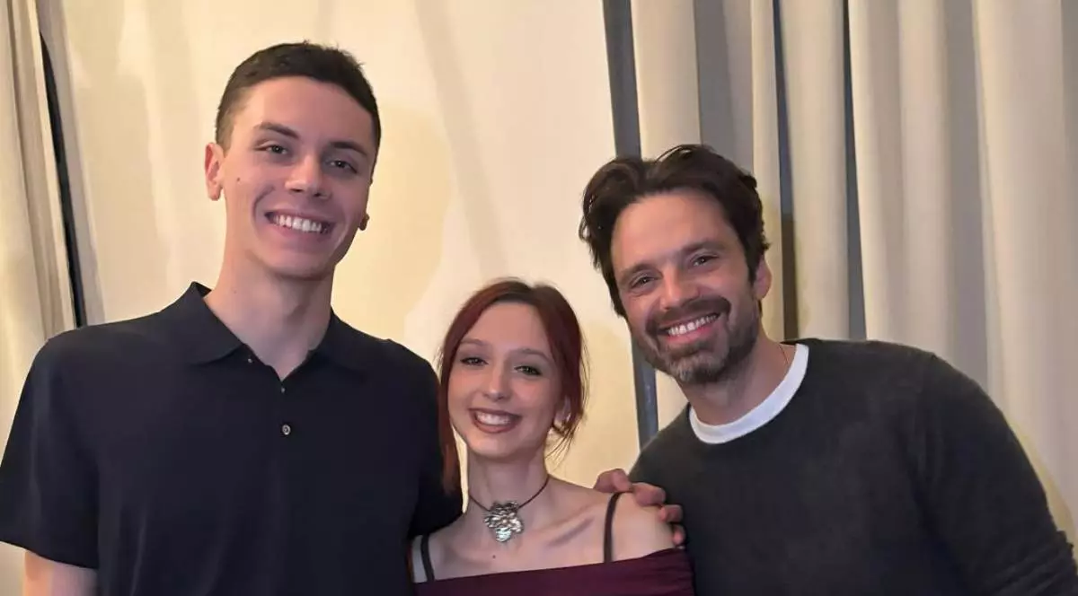 fotografie cu david popovici alaturi de prietana lui si sebastian stan