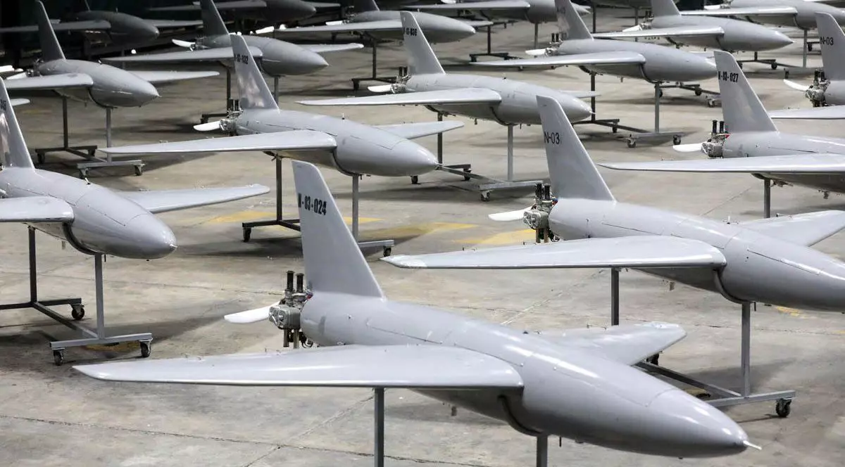 Imagini din „orașul subteran al dronelor” al Iranului, care se laudă cu dronele kamikaze cu o rază de 2.000 de kilometri
