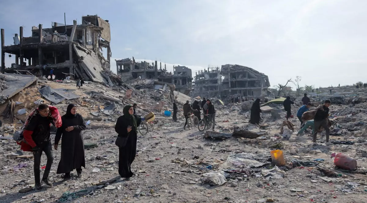 Imagine cu distrugerile din Gaza Foto: Profimedia