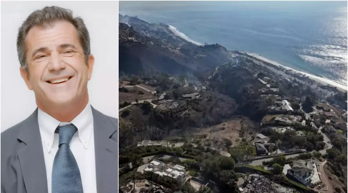 Gluma făcută de Mel Gibson când și-a văzut casa făcută scrum de incendiile din Los Angeles