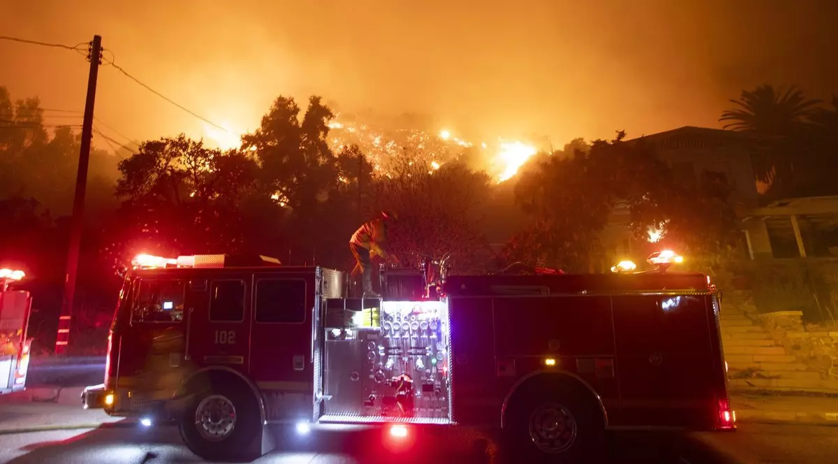 incendiu los angeles california