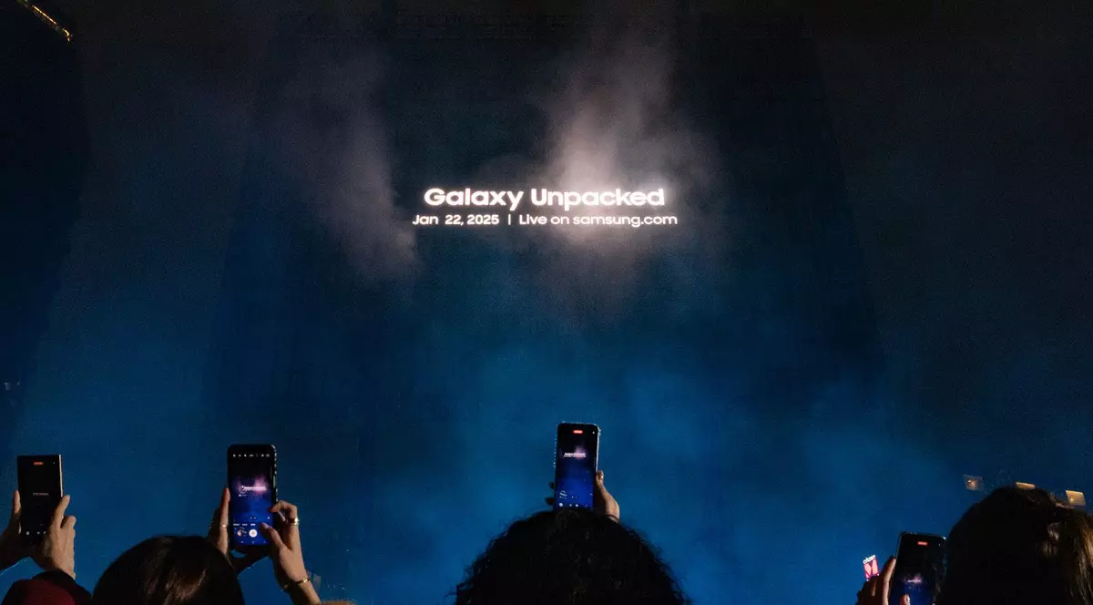 Teaser pentru evenimentul Samsung Galaxy Unpacked de pe 22 ianuarie 2025.