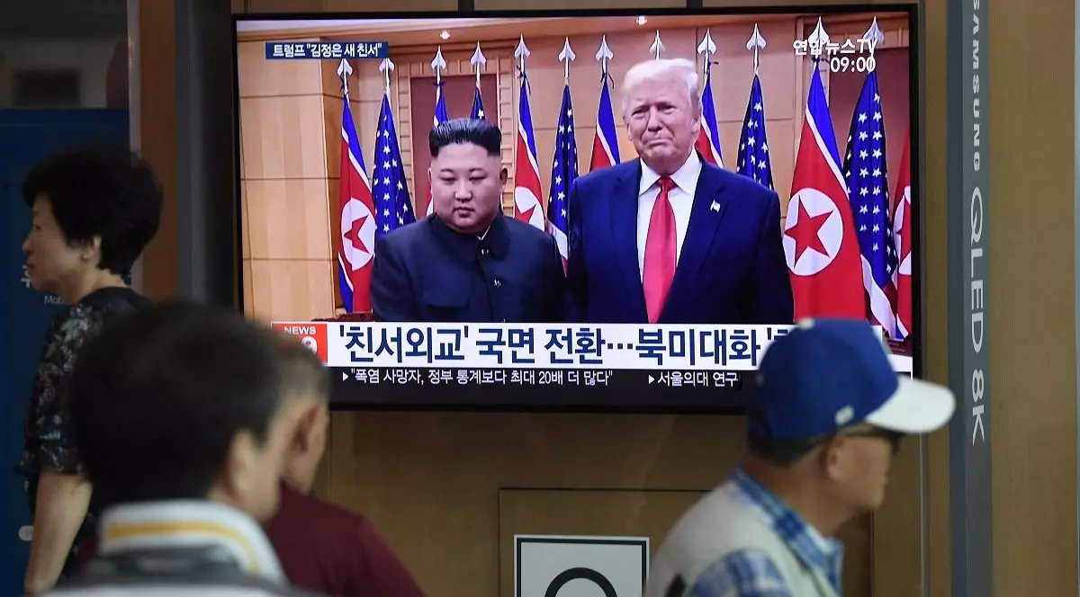 Donald Trump și Kim Jon un, în 2019