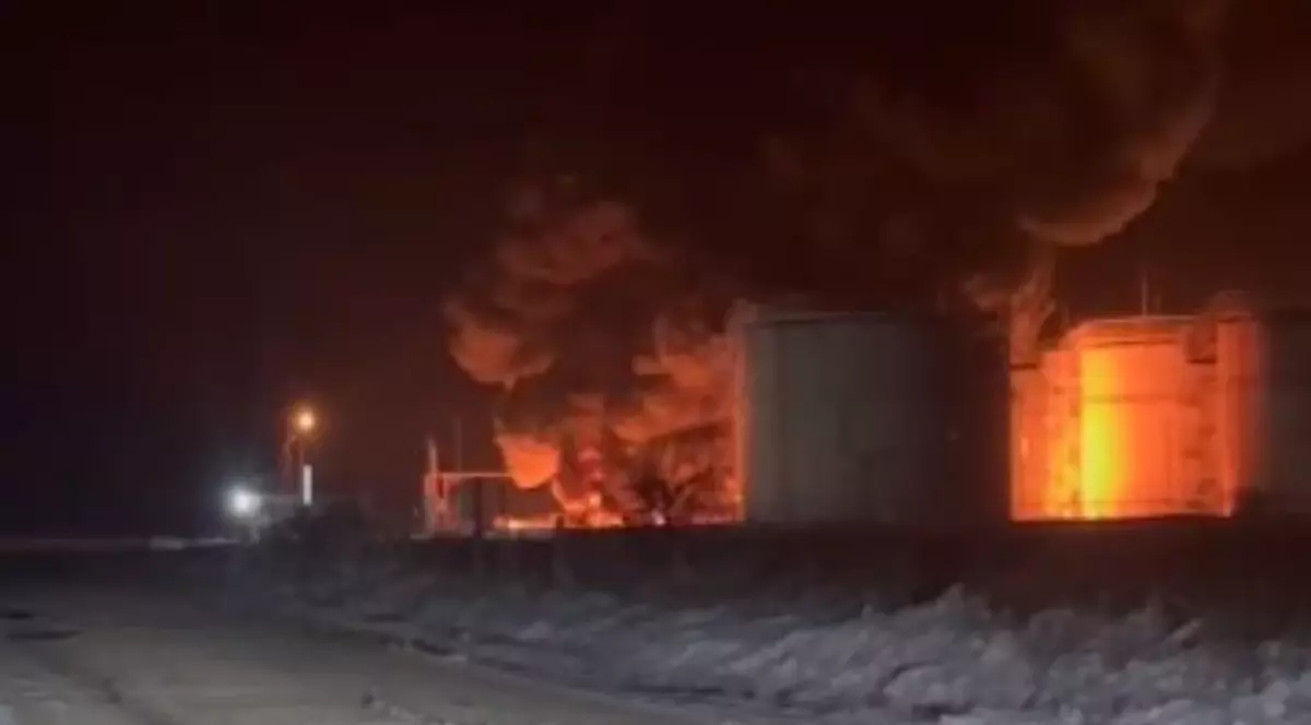 incendiu la un important depozit de petrol din Rusia